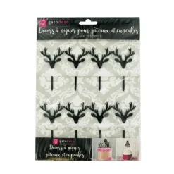 Cupcake Toppers Cerfs (x8)