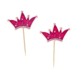 Cupcake Toppers Couronnes de princesses (x 12)