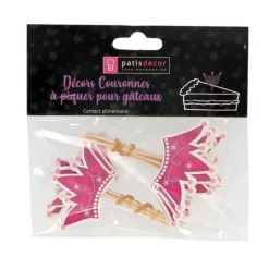 Cupcake Toppers Couronnes de princesses (x 12)