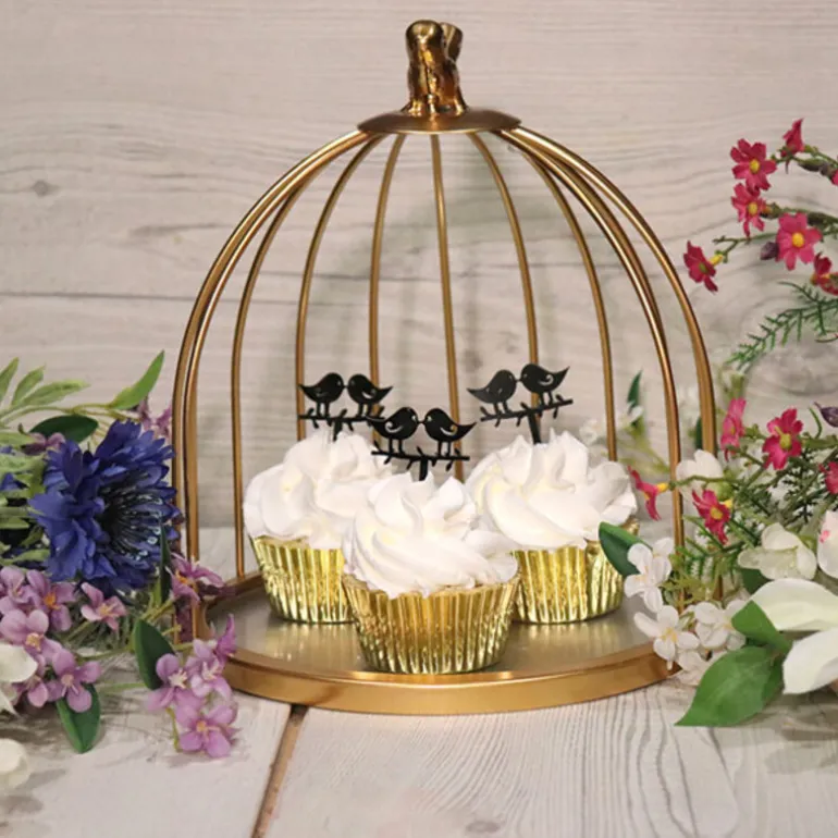 Cupcake Toppers Love Birds (x 8)
