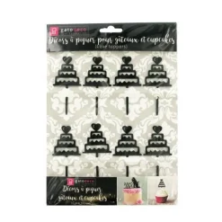 Cupcake Toppers Pièces montées (x 8)