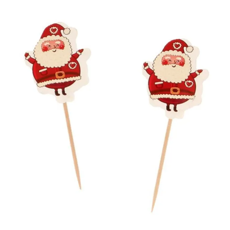 Cupcake Toppers Père Noël (x12)