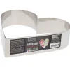 Cœur à mousse inox H 4,5 cm L 18 cm