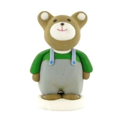Décor comestible Ours en Salopette 6 cm
