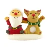 Décor comestible Père Noël et Renne assis