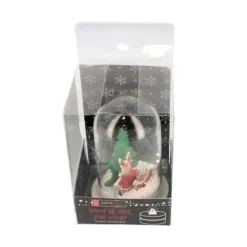 Décor de noël pour bûche "boule à neige renne de noël" à poser