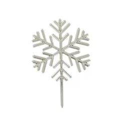 Décors à piquer "Flocons argentés" x 50 pièces