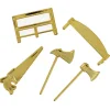 Décors à piquer "Haches et scies dorées" x 250 pièces
