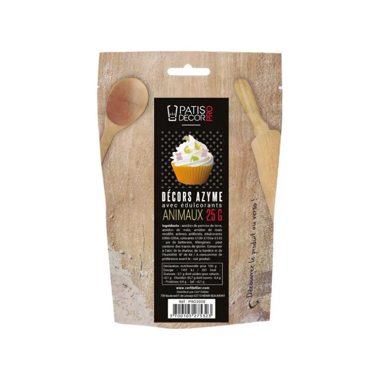 Décors azyme animaux 25 g - DDM 02/25