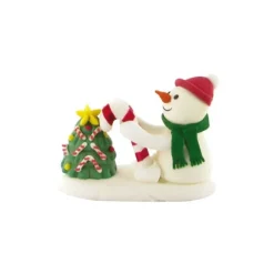 Décors comestibles Bonhomme de neige et sapin (x24)