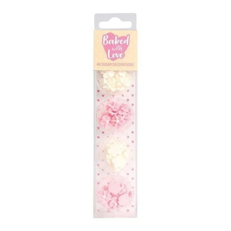 Décors comestibles fleurs assortis (x 48)