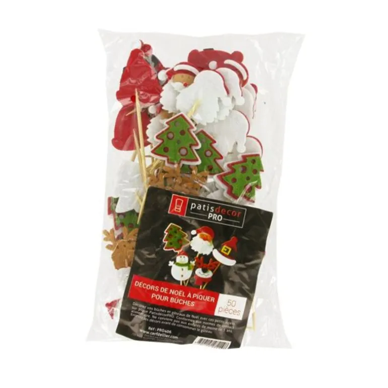 Décors de Noël en feutrine thème 1 (x50)