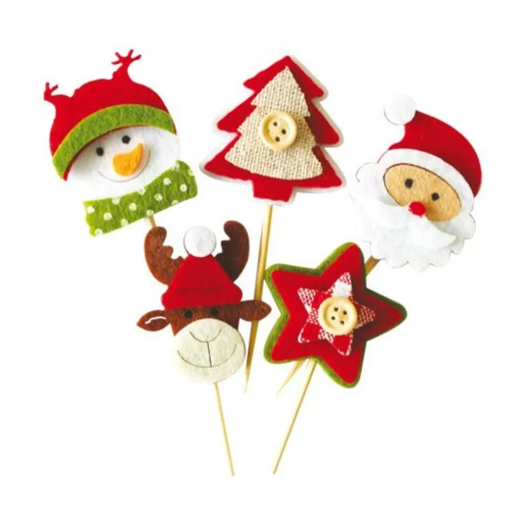 Décors de Noël en feutrine thème 2 (x10)