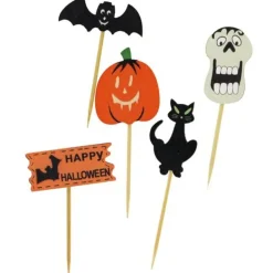Décors d'Halloween sur pique assortis (x10)