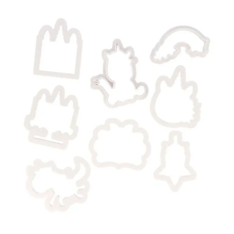 Découpoirs licorne assortis (x 8)