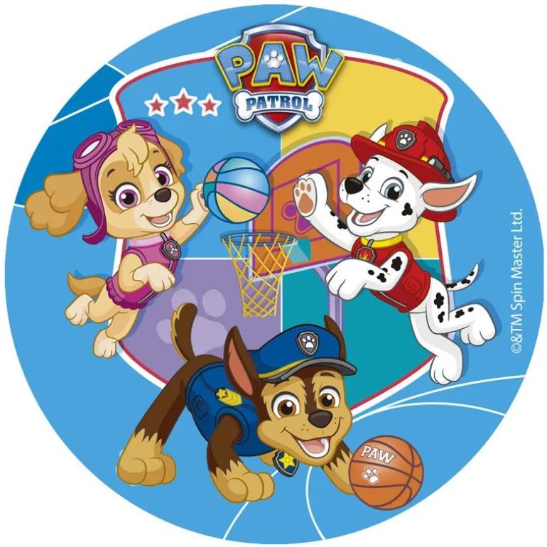 Disque gâteau en azyme Pat Patrouille 15,5 cm