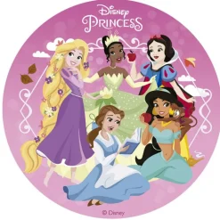 Disque gâteau en azyme Princesses Disney 15,5 cm