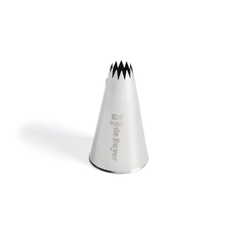 Douille cannelée petits fours inox Ø 8 mm 12 dents