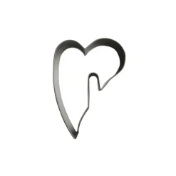 Emporte-pièce cœur penché à accrocher 7 cm