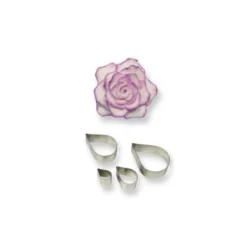 Emporte-pièces inox pétales de roses PME (x 4)