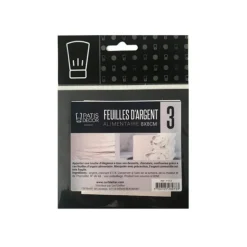 Feuille d'argent alimentaire (x3)