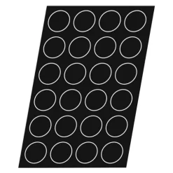 Flexipan GN 1/1 plaque de 104 demi-sphères 2,3 cm