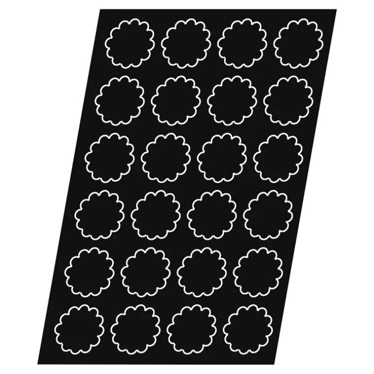 Flexipan 60x40 plaque de 24 fleurs 6,4x2,6 cm