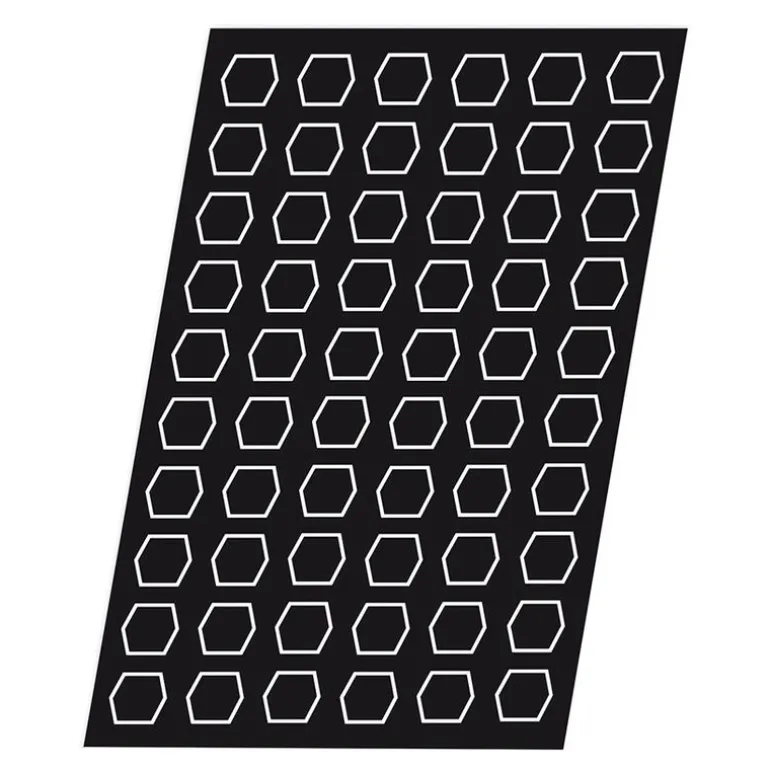 Flexipan 60x40 plaque de 60 hexagones 4,5x4 cm