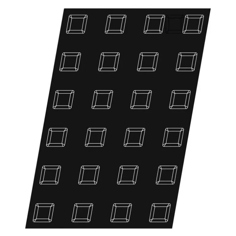 Flexipan 60x40 plaque de 24 mini-écrins 5x5x2,9 cm