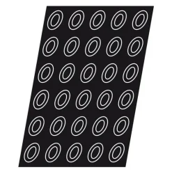 Flexipan 60x40 plaque de 60 mini-savarins ovales 4x3 cm
