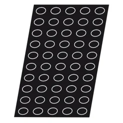 Flexipan 60x40 plaque de 50 mini-ondulos 5x3,5x2 cm
