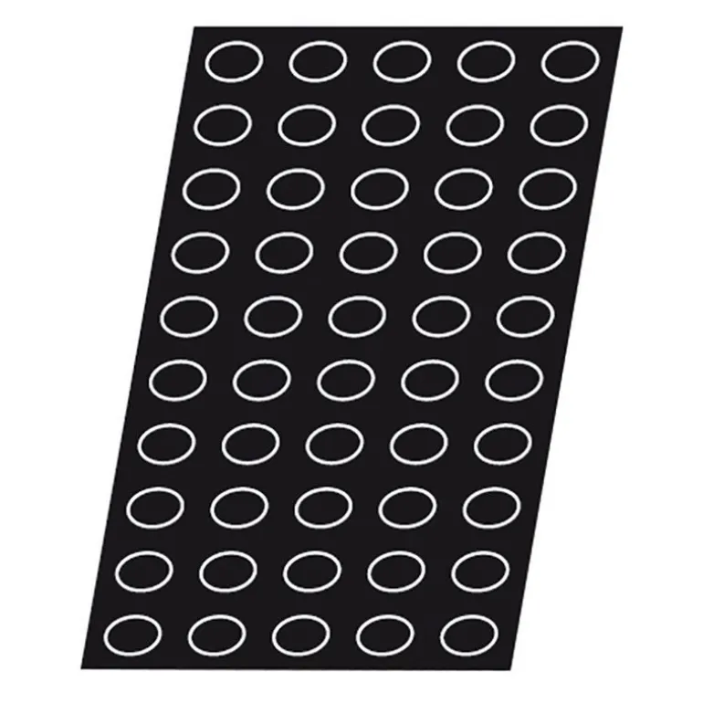 Flexipan 60x40 plaque de 50 mini-ondulos 5x3,5x2 cm