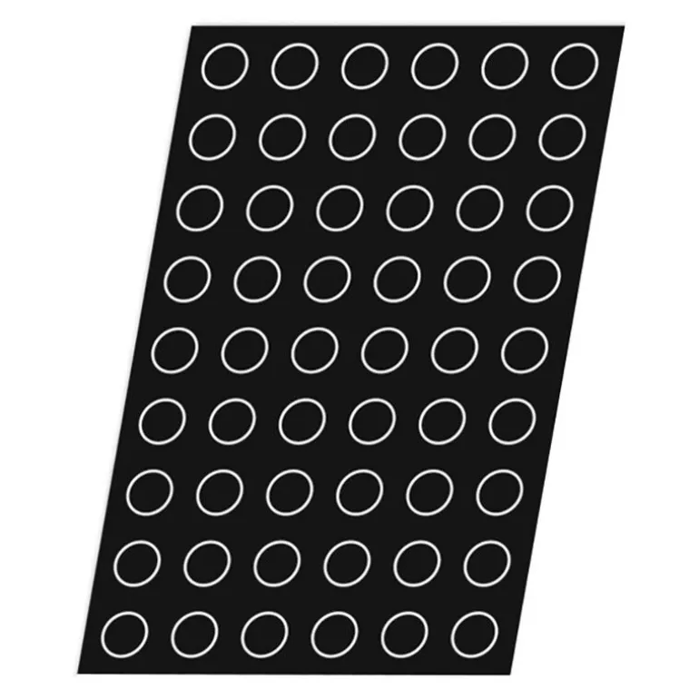 Flexipan 60x40 plaque de 54 mini-cylindres diamètre 3,8 cm hauteur 2 cm