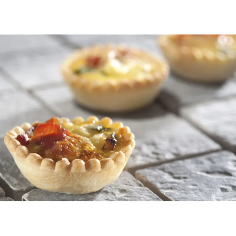 Flexipan 60x40 plaque de 48 quichettes tartelettes unies 4,8 cm