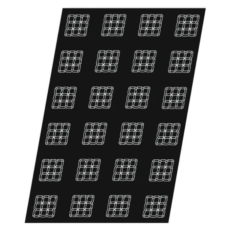 Flexipan 60x40 plaque de 24 tartelettes carrées 7 cm