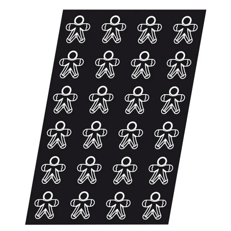 Flexipan 60x40 plaque de24 bonhommes épic 7x6,5 cm