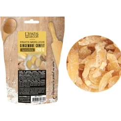 Fruits moelleux gingembre confit lamelles 120 g