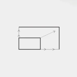 Grand cadre extensible inox rectangle Hauteur 5 cm De Buyer