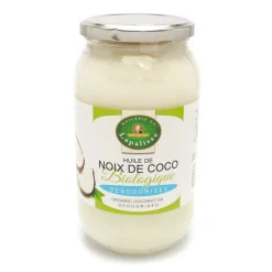 Huile vierge de noix de coco biologique désodorisée 1 L