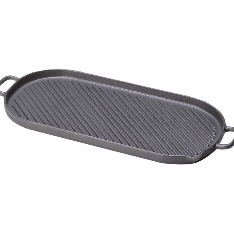 Le Chasseur grill ovale à anses 53 x 23 cm