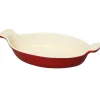 Le Chasseur plat ovale rouge 34 cm