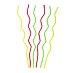 Longues bougies zig-zag (x 6)