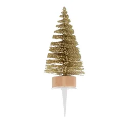 Lot cake toppers sapins dorés (±30)