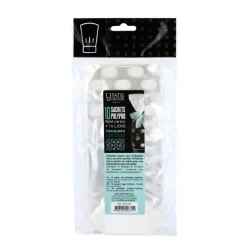 Lot sachets pois blancs + liens - 10 x 22 cm (x10)