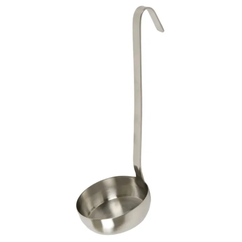 Louche inox à fond plat pour pizza 10 cm