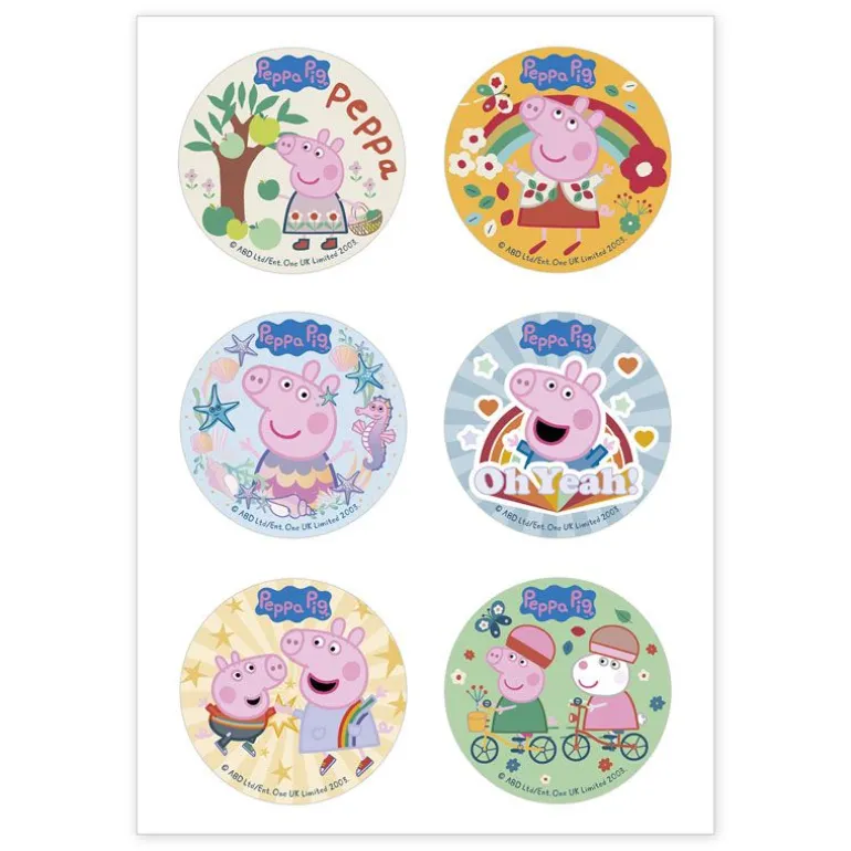 Mini disques azyme Peppa Pig (x6)