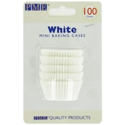 Mini-Caissettes cupcake blanches PME (x100)