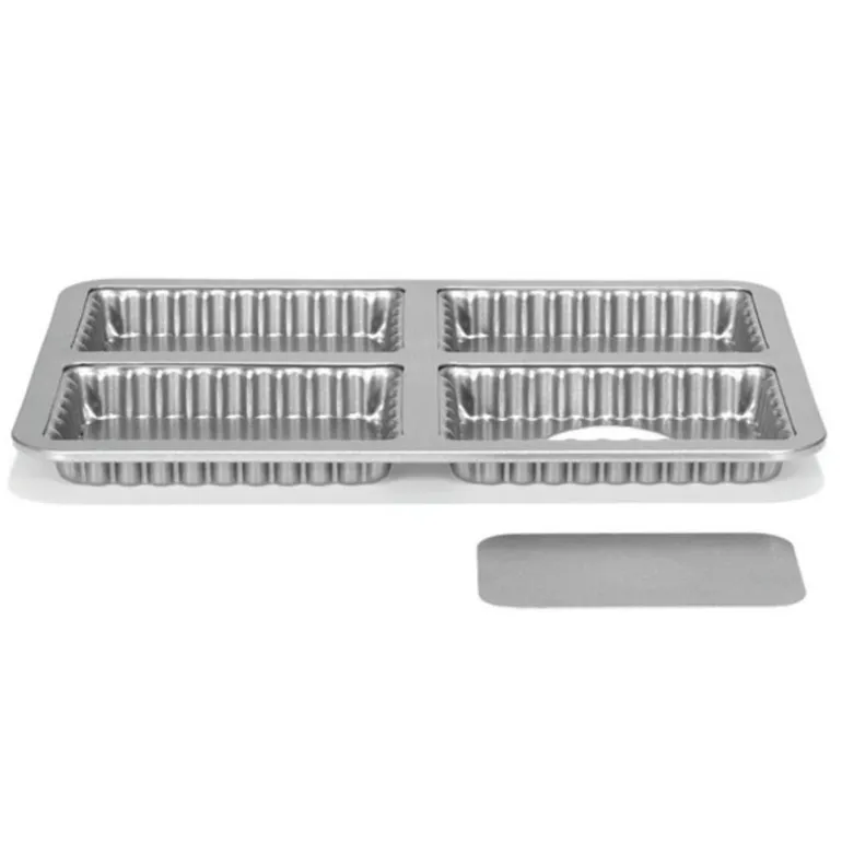 Moule à tartelettes rectangulaires fond amovible antiadhésif
