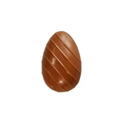 Moule chocolat 2 oeufs rayés 10 cm