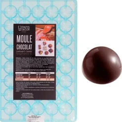 Moule chocolat demi-sphères 27 mm